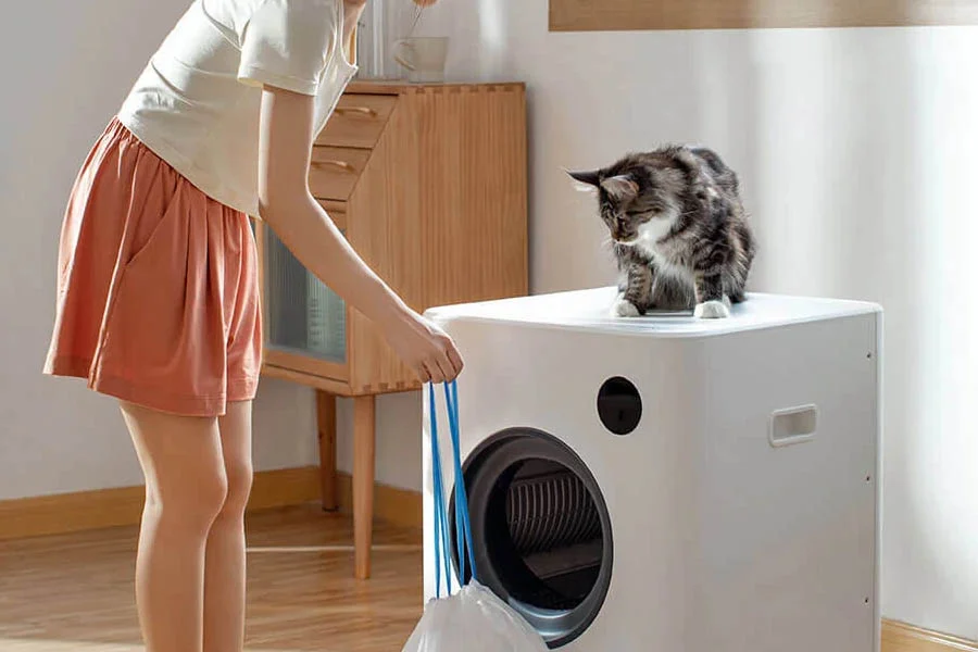 auto clean kitty litter box