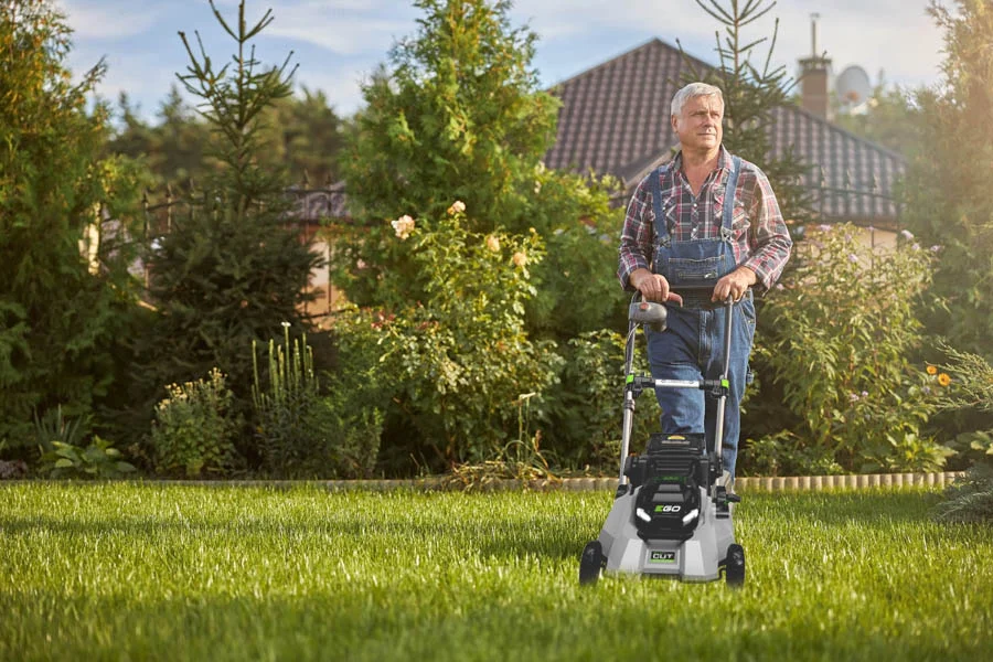 walk behind electric lawn mower