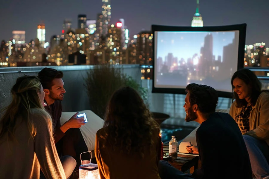 living room tv projector